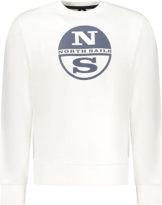 North Sails Mens Relaxed Fit Cashmere Blend Sweater - Ivory Cotton - Size X-Large