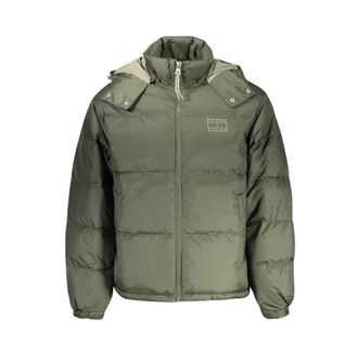 Tommy Hilfiger Polyester Jas - Heren - Winterjassen - Groen - M - Polyester - Jassen