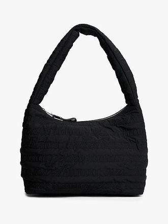 Tommy Hilfiger Logo Quilted Hobo Bag