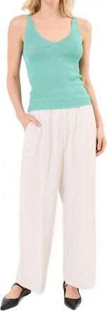 Grace & Mila Paillette Top In Aqua