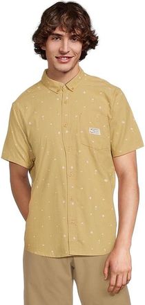 Rvca Exotica Seersucker Short Sleeve Mens T Shirt Ochre : 2XL, Cotton