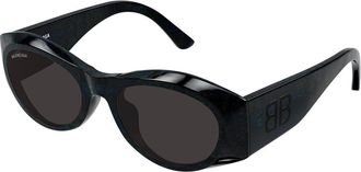Balenciaga BB0396SK Asian Fit 003 Womens Sunglasses Black Size 55