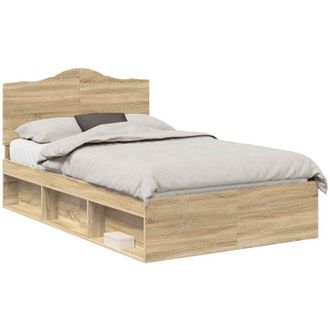 vidaXL Estructura De Cama Sonoma 120 X 190 Cm Madera De Pino Macizo Vidaxl