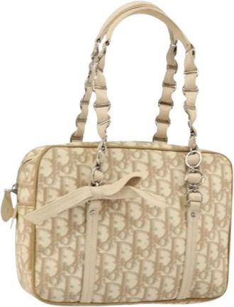 Dior Pre-owned Vintage Handtas - Dames - Vintage Handtas - Beige - ONE Size - Leer - Vintage