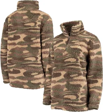 G-III 4Her by Carl Banks Womens G-III 4Her by Carl Banks Camo Los Angeles Dodgers Sherpa Quarter-Zip Jacket at Nordstrom, Size Xx-Large
