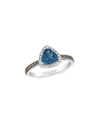 Le Vian 14K 1.37 Ct. Tw. Diamond & London Blue Topaz Cocktail Ring
