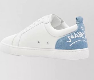 Christian Louboutin louis junior leather sneakers contrast heel