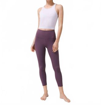 lululemon Wunder Train Ribbed High-Rise Tight In Grape Thistle