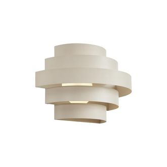 QAZQA Moderno L&aacute;mpara De Pared Moderna Beige Con Led Regulable En 3 Pasos - Lines Acero Otros Incluye Led Max. 1 X 10.5 Watt - Qazqa