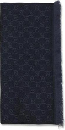 Gucci Wol-jacquard Sjaal - Dames - Wintersjaals - Zwart - ONE Size - Wol - Accessoires