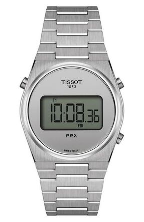 Tissot PRX Digital Bracelet Watch, 35mm in Grey at Nordstrom