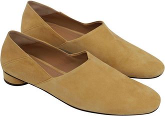 The Row Womens Suede Noelle Collapsible-Heel Loafer (Authentic Pre-Loved)