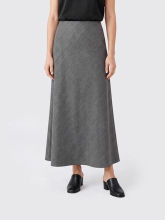 Alberta Ferretti High-Waisted Midi Pencil Skirt in Wool Blend