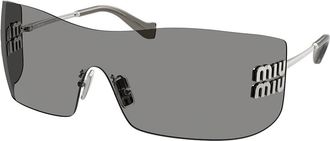 Miu Miu MUB53S 1BC81A Womens Sunglasses Silver Size 44