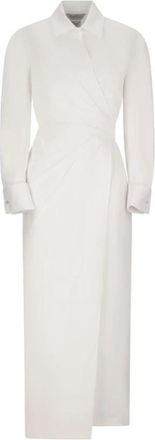 Max Mara Elegante Balzac Jurk voor Vrouwen - Dames - Wikkelkleedje - Wit - S - Kleedjes