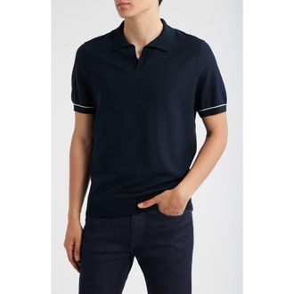 BOSS Jianluca Johnny Collar Polo in Dk Bu at Nordstrom Rack, Size Medium