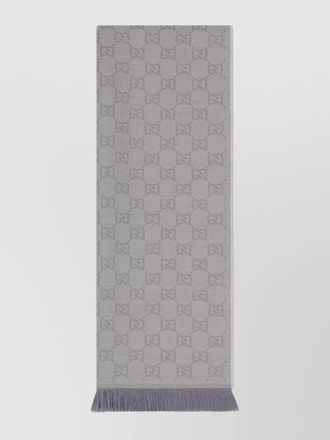 Gucci embroidered wool scarf