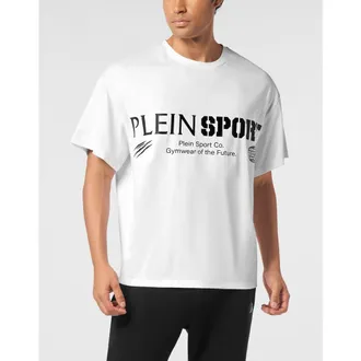 Plein Sport T-Shirt Round Neck Ss Logo Men in White at Nordstrom, Size Xxx-Large