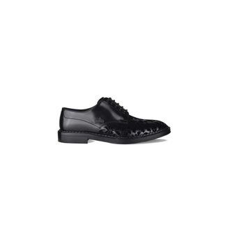 Dolce & Gabbana Baroque Derby - Heren - Nette schoenen - Zwart - 41 EU - Leer - Schoenen