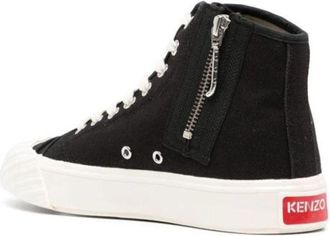 Kenzo Womens Kenzoschool Boke Flower Sneaker Black Canvas Rubber