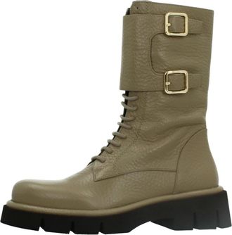 Paloma Barcel&oacute; Bota Comba - Dames - Veterlaarzen - Bruin - 37 EU - Leer - Schoenen