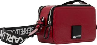 Karl Lagerfeld Tassen, unisex, Rood, ONE Size, Polyester, Mini Crossbody Tas
