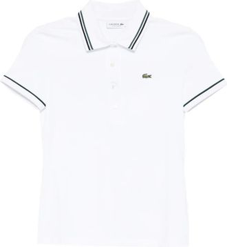 Lacoste Polo con logo ricamato - Bianco