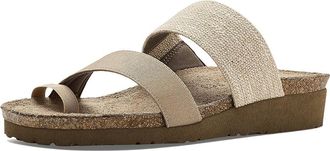 Naot Sia Womens Sandals Beige Linen Elastic/Beige Khaki Elastic : EU 41 (US Womens 10) M, Leather