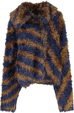 Dries Van Noten Terrace Frayed Fabric Cardigan