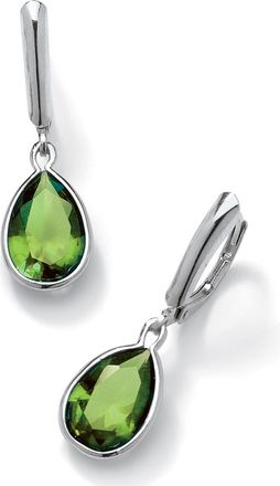 Palm Beach Jewelry Birthstone.925 Sterling Silver Drop Earrings