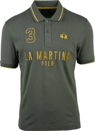 La Martina Polo - Heren - Polos - Groen - M - Katoen - Tops