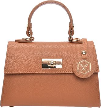 Luisa Vannini Brown Rundleer Tas
