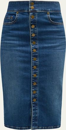 Ramy Brook Karter Denim Midi Skirt