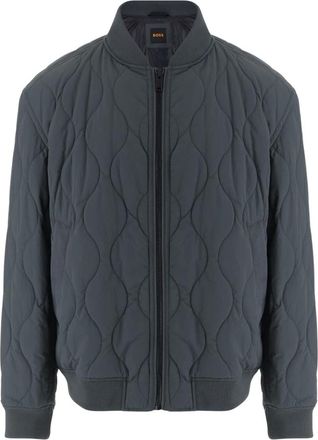 HUGO BOSS Jassen, Heren, Groen, 2Xl, Nylon, Nylon Jas Met Doorgestikt Patroon