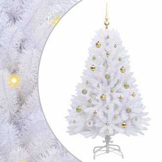 vidaXL &Aacute;rbol De Navidad Artificial Con Ramas Articuladas Blanco 150 Cm Vidaxl