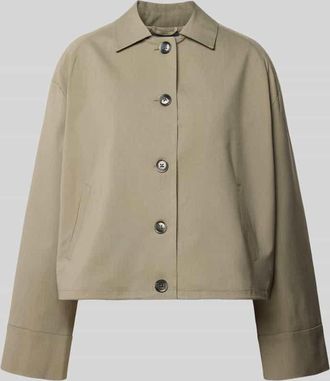 Sams&oslash;e & Sams&oslash;e Jacke mit Eingrifftaschen Modell KELLY in Oliv Melange, Gr&ouml;&szlig;e XL