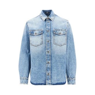 Versace Studded denim shirt Man 50
