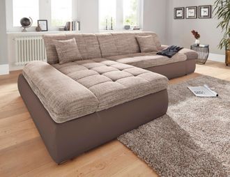 Domo Collection Ecksofa »Moric Luxus - B/T/H 300/172/80 cm, XXL-Format«