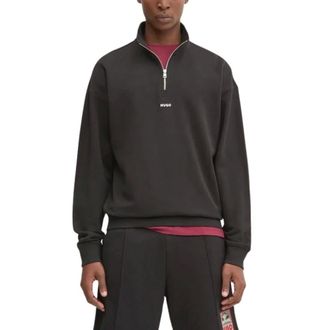 HUGO BOSS Hoodies & sweatvesten, Heren, Zwart, S, Katoen, Durty 244 Sweatshirt met rits