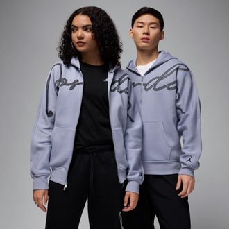 Nike Jordan Mens Jordan MVP Full-Zip Fleece Hoodie in Purple | HF9295-519