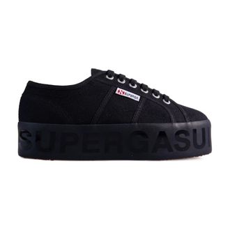 Superga Mujer, Zapatos, Negro, Talla: 36 EU