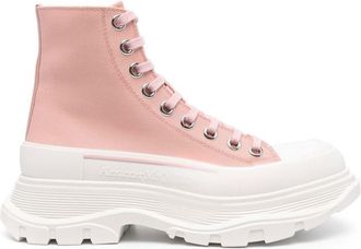 Alexander McQueen Pink Pink Tread Slick Ankle Boots