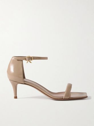 Gianvito Rossi Sandali In Pelle Rhys 55 - Neutri