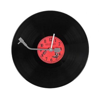 OEM Reloj De Pared Ultrasilencioso, Reloj De Pared Con Dise&ntilde;o De Disco De Vinilo, Reloj De Pared Para Cafeter&iacute;a -crezuo