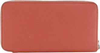 Herm&egrave;s Silkin Epsom Leather Long Wallet (Bi-Fold) (Pre-Owned)