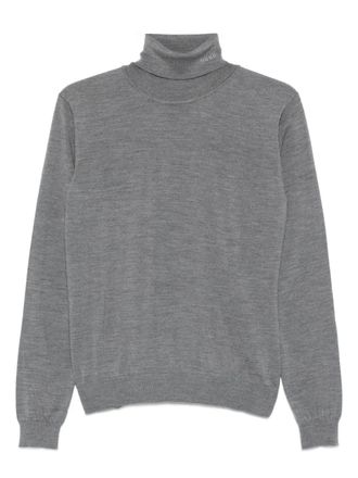 HUGO BOSS roll-neck wool sweater - men - Virgin Wool - S - Grey