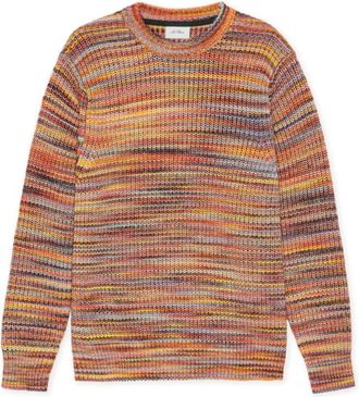 Les Deux Space Rib Crewneck Knit - Heren - Ronde hals truien - Veelkleurig - M - Katoen - Truien & Vesten