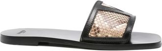Valentino Garavani Viva Superstar sandals - women - Calf Leather/Calf Leather/Rubber - 40.5 - Neutrals