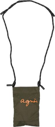 agnès b. mini logo crossbody bag - unisex - Polyamide - One Size - Green