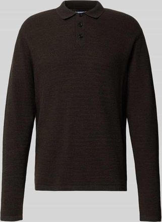 Jack & Jones Jack & Jones Strickpullover mit Kentkragen in Dunkelbraun, Größe XL